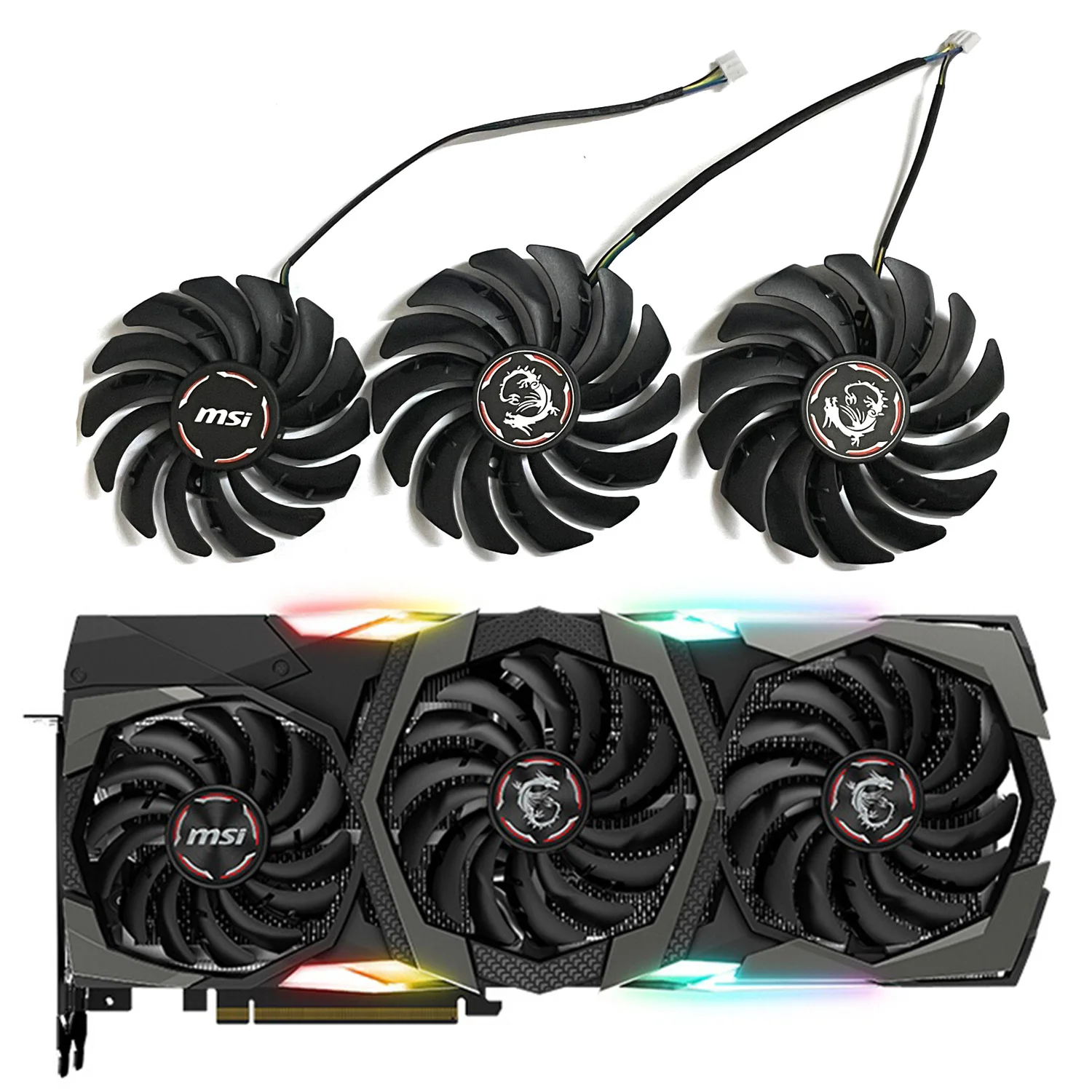 Pld09210S12Hh Pld10010S12Hh Rtx 2080 Grafica Ventola Di Raffreddamento Per Msi Geforce Rtx 2080 2080Ti 2070 Super Gaming X Trio Graphics Fan