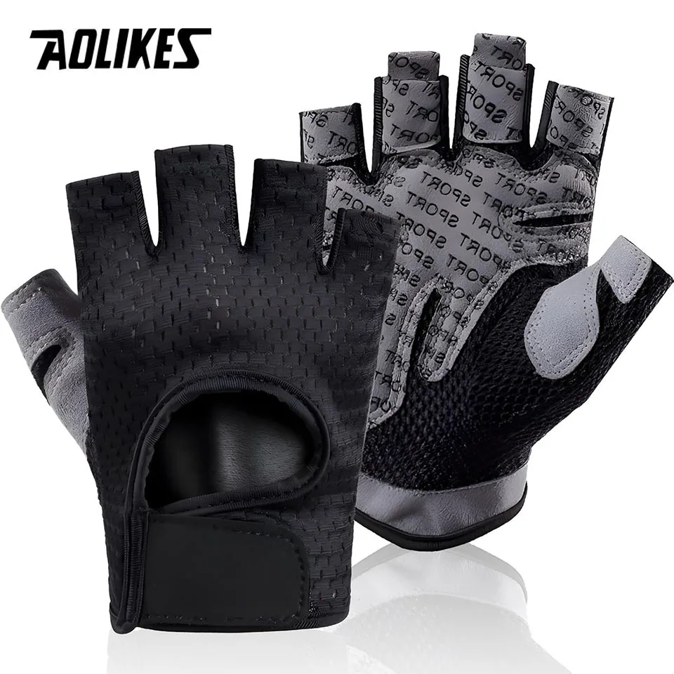 AOLIKES Weight Lifting Gloves Full Palm Protection Workout Gloves for Gym Cycling Breathable Super Lightweight for Mens & Women cycling gloves weightlifting gloves