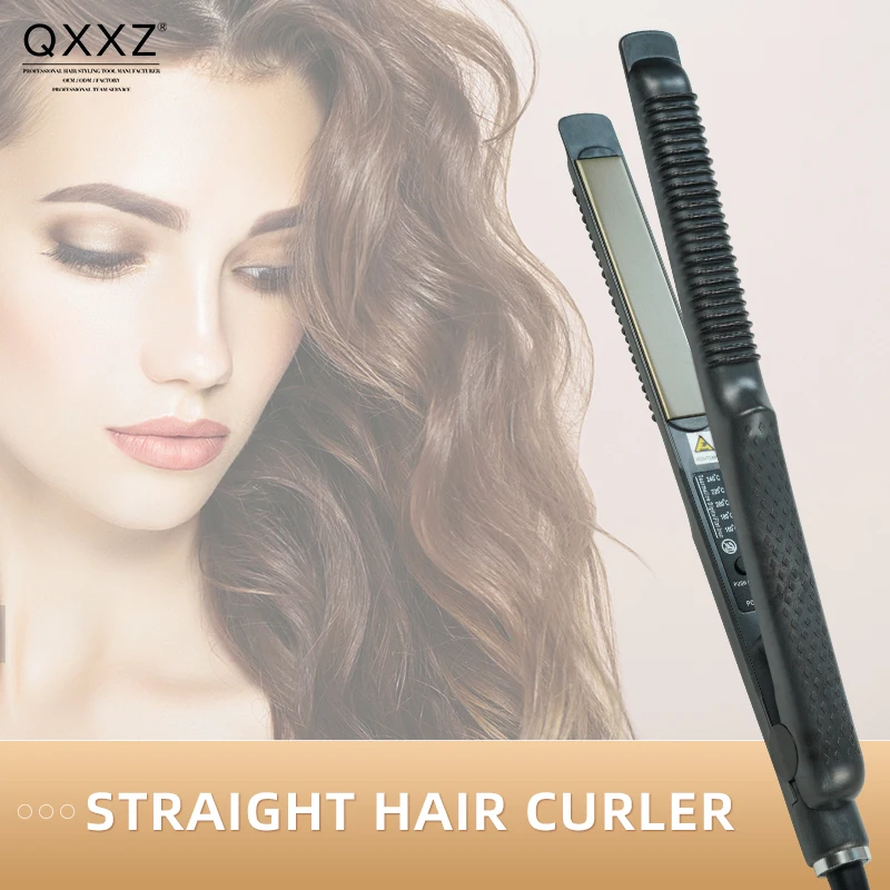 QXXZ Multi Function Straight Hair Curler Quick heat Thermostatic Iron Mini Splint Dry And Wet Wavy Hair Styling Tool