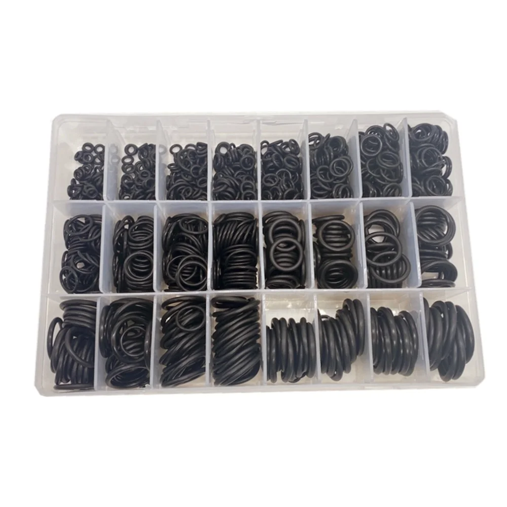 1200PCS NBR O Ring Seal Ring Kit Rubber Thickness 1/1.5mm Nitrile Rubber NBR O-Ring Gasket Sealing Ring Waterproof O Ring Rubber