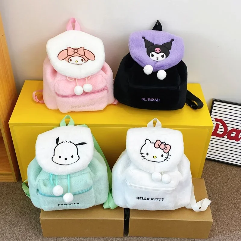 Sanrio New Clow M Student Schoolbag Cute Cartoon Lightweight and Large Capacity Melody Backpack