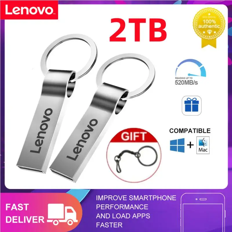 

Lenovo 2TB USB 3.0 Flash Drive 1TB 512GB High Speed Pendrive Cle USB Flash Memory 256GB Pen Drive USB Stick 128GB For Laptop PC