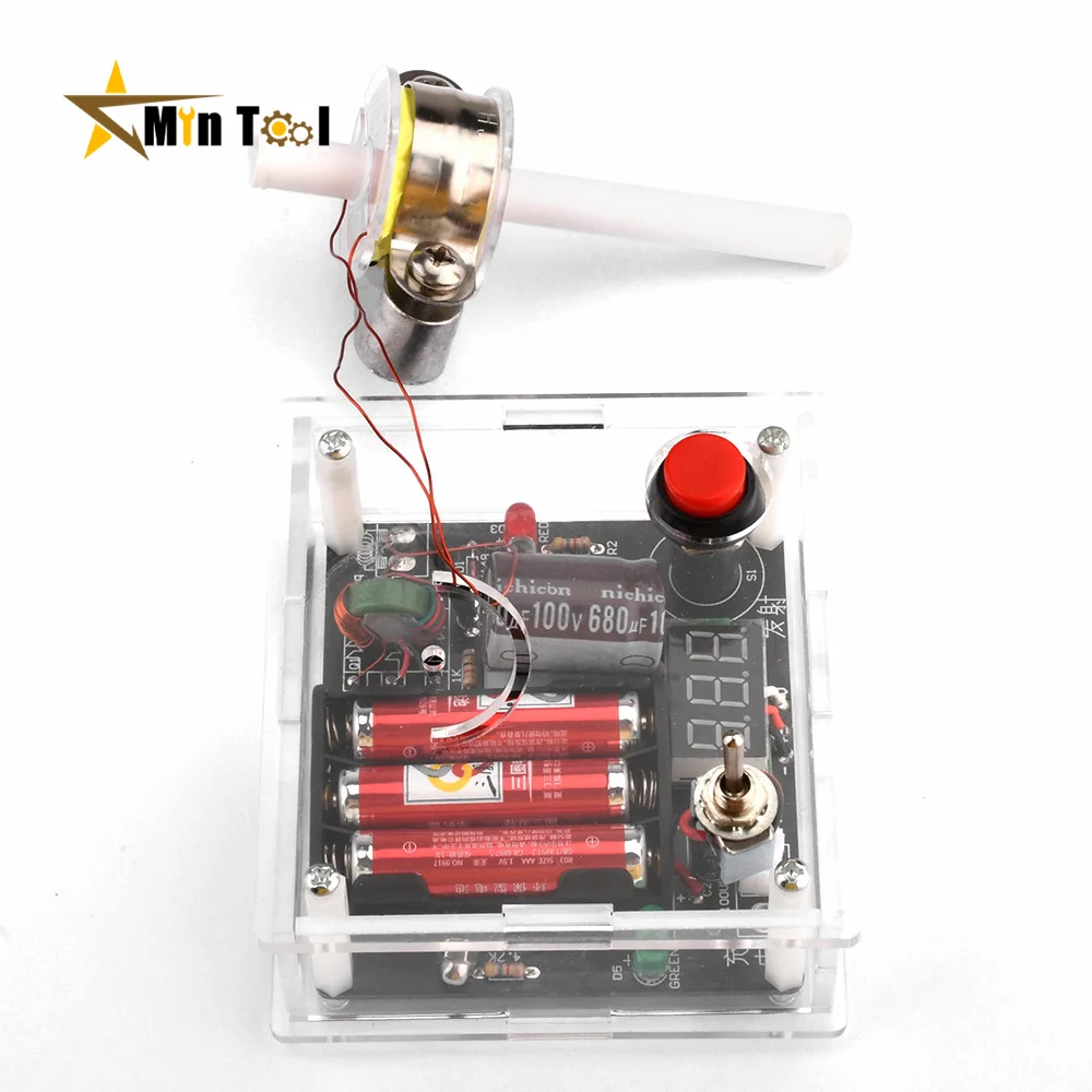 

High-voltage Electromagnetic Gun Diy Kit Long-range Shell Primary Coil Booster Module Electronic Diy Kit Power Supply