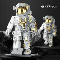 Technical Creative Space Aerospace Figures Building Block Spaceman MOC Model Assemble Space Astronaut Bricks Toys For Kids Gifts 2