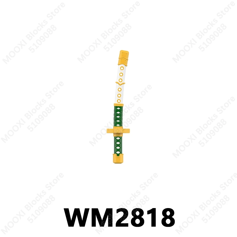 WM6196 호환 애니메이션 액션 피규어 부품 브릭 무기 액세서리 성인용 조립 블록 세트 어린이 장난감 WM2818 WM2819 WM2820