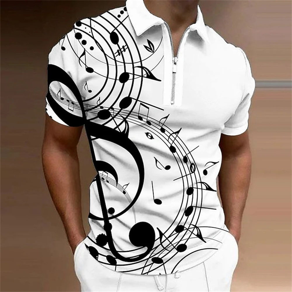 人気 ブランド チェック Polo Men'S Summer Shirt Print Symbols Musical Of List 3d Tシャツ(半袖/袖なし)