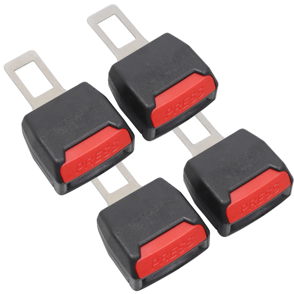 4pcs Car Seat Belt Clip Extension Plug Car Safety Seat Lock Buckle