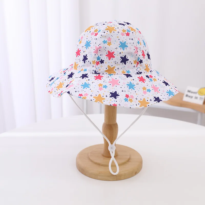 New Summer Panama Children's Breathable Fisherman Cap Baby Sun Hat Boys Girls Bucket Hat Toddler Kids Beach Sun Cap 4