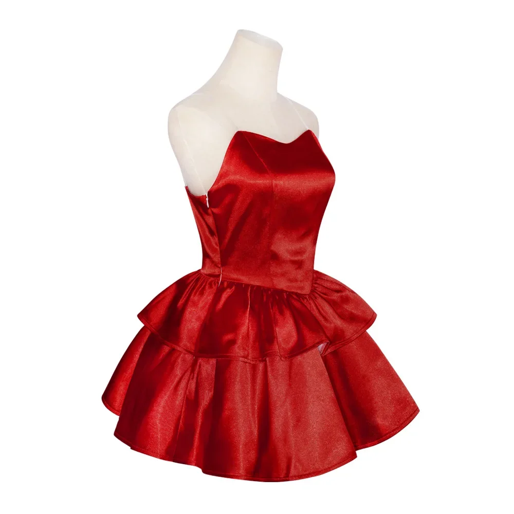 Generic Red Strapless Tube Dress Costume for Women (Unofficial)