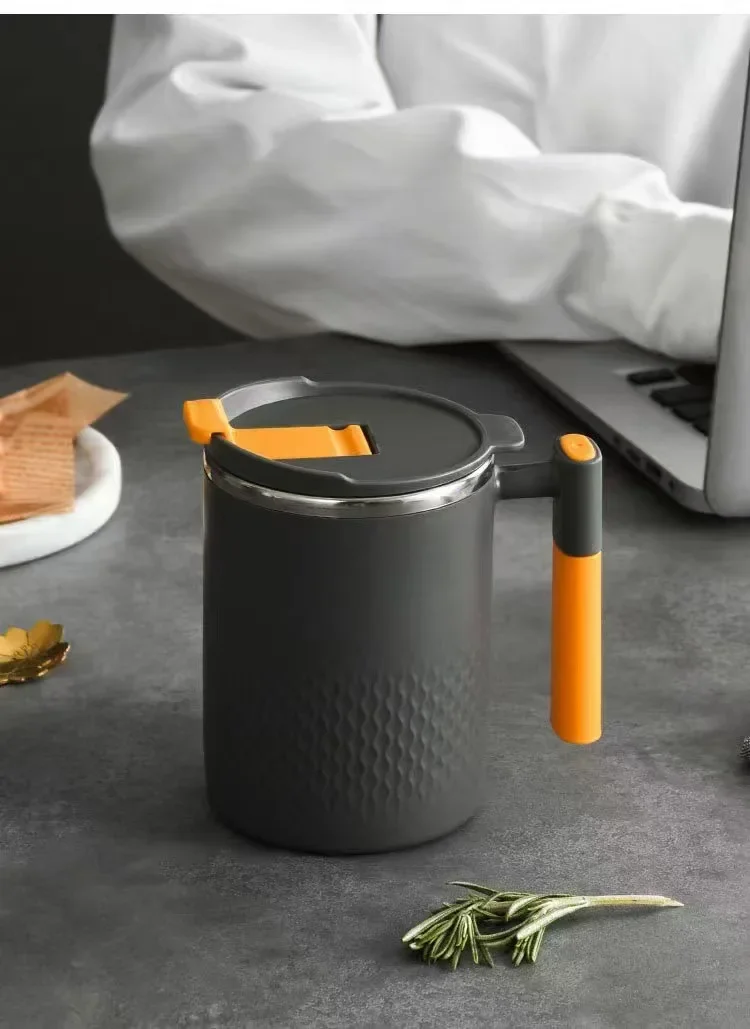 Insulated Coffee Mug with Handle & Lid - كوب قهوة...