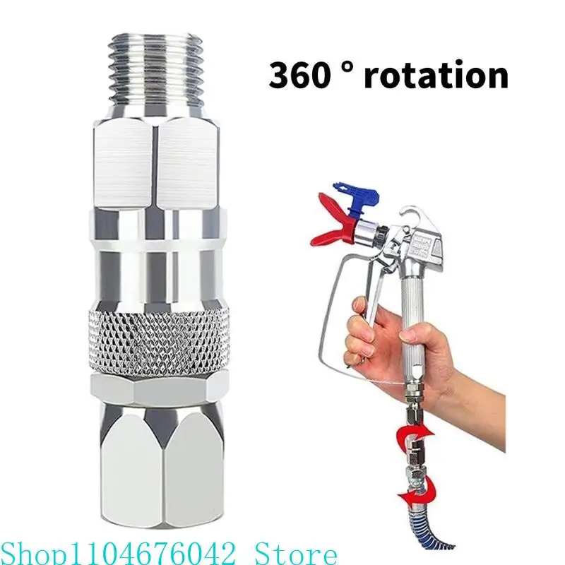 2pcs Flexible Sprayer Hose Connectors Adapter Convenient for Quick Attachment and Multiple Rotations in Painting Tasks