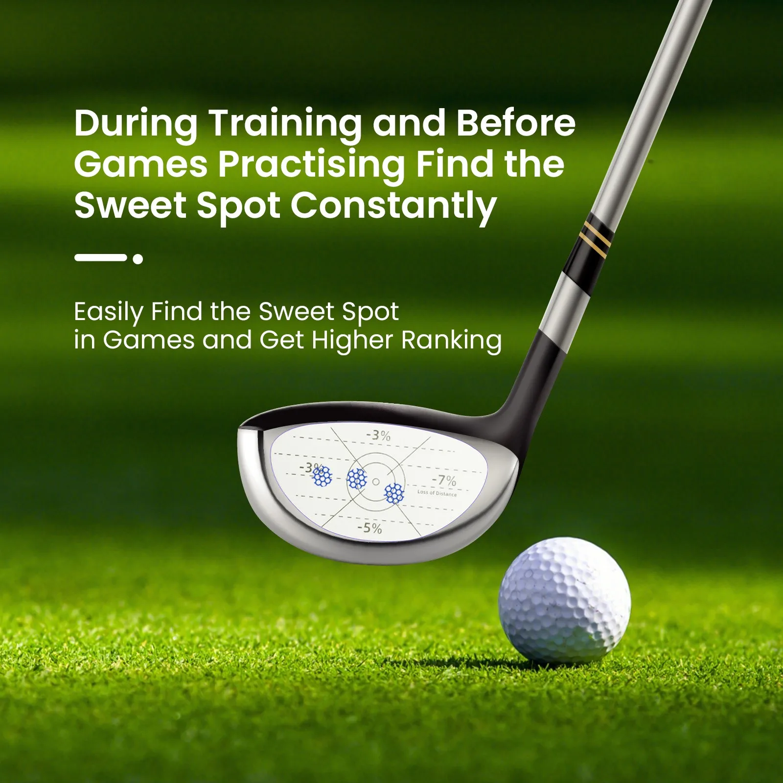 Golf Impact Tape Labels 125Pcs Golf Club Impact Stickers for Woods Analysis Golf Training Aids for Swing Practice 6