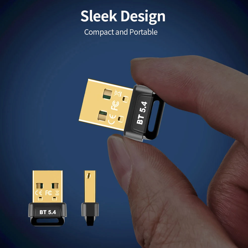 BT 5.4 어댑터 USB BT 어댑터 무선 BT 송수신기 (BT 키보드/마우스/헤드폰/스피커용)