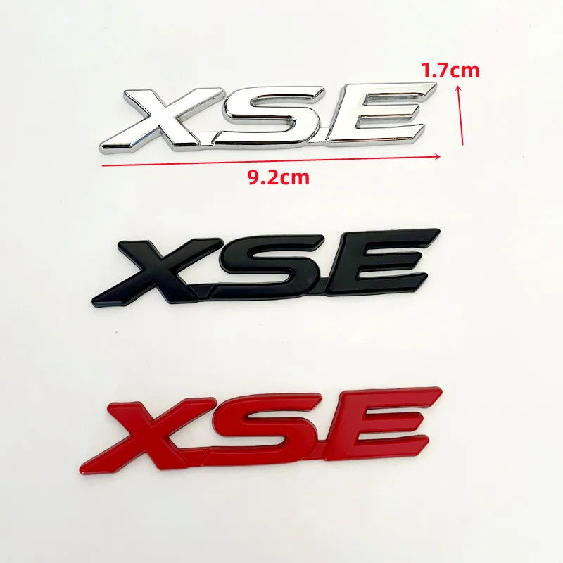 3D 메탈 SE XSE 로고 리어 트렁크 엠블럼 배지 데칼 스티커 (도요타 캠리 시에나 하이랜더 코롤라 자동차 스타일링 액세서리)
