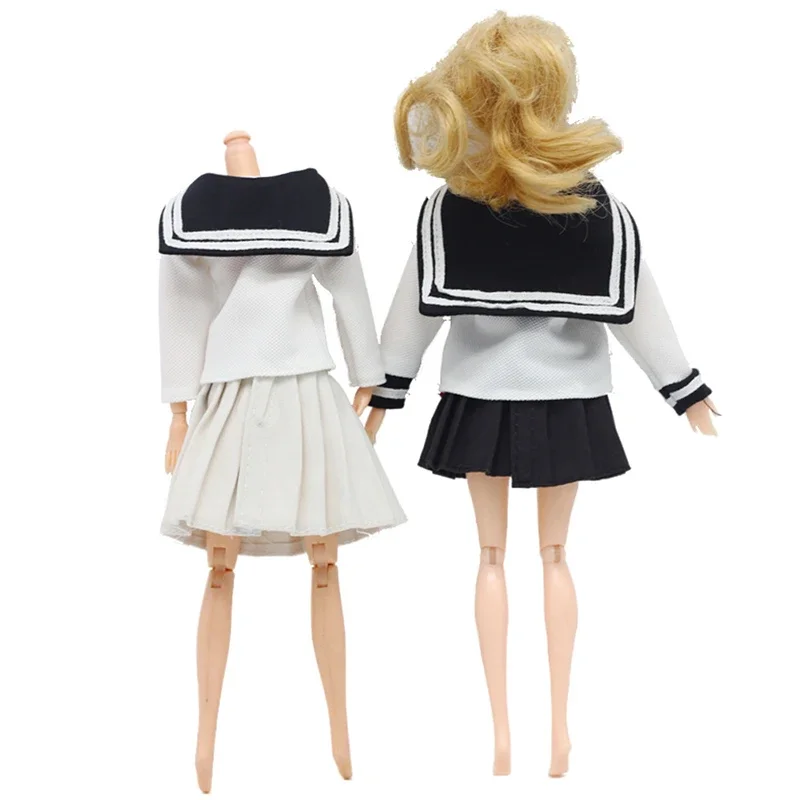 1/6 BJD Dolls School Uniforms for 30cm Dolls Clothes Pleated Skirt Sailor Suit Baby Outfits Accessories Girls Gifts Toys doll accessories,doll clothes,doll clothes accessories,barbie doll clothes