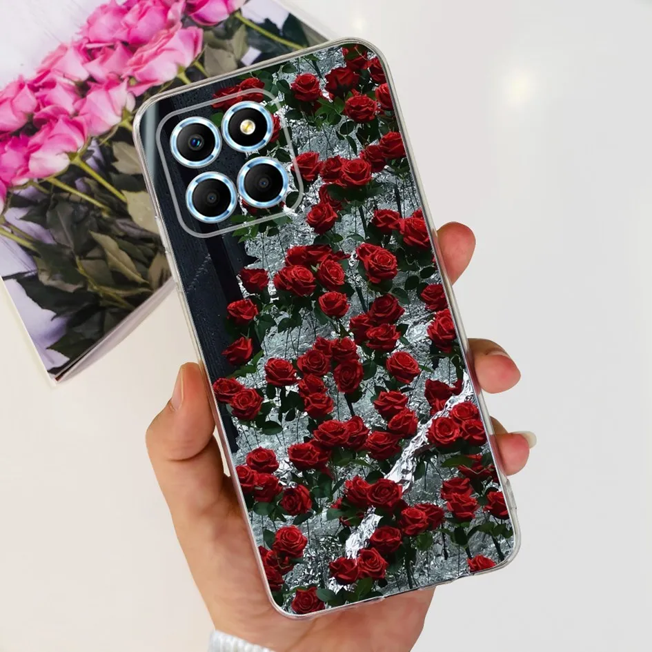 Fashion Butterfly Flower Soft Silicone Shockproof Phone Case Cover