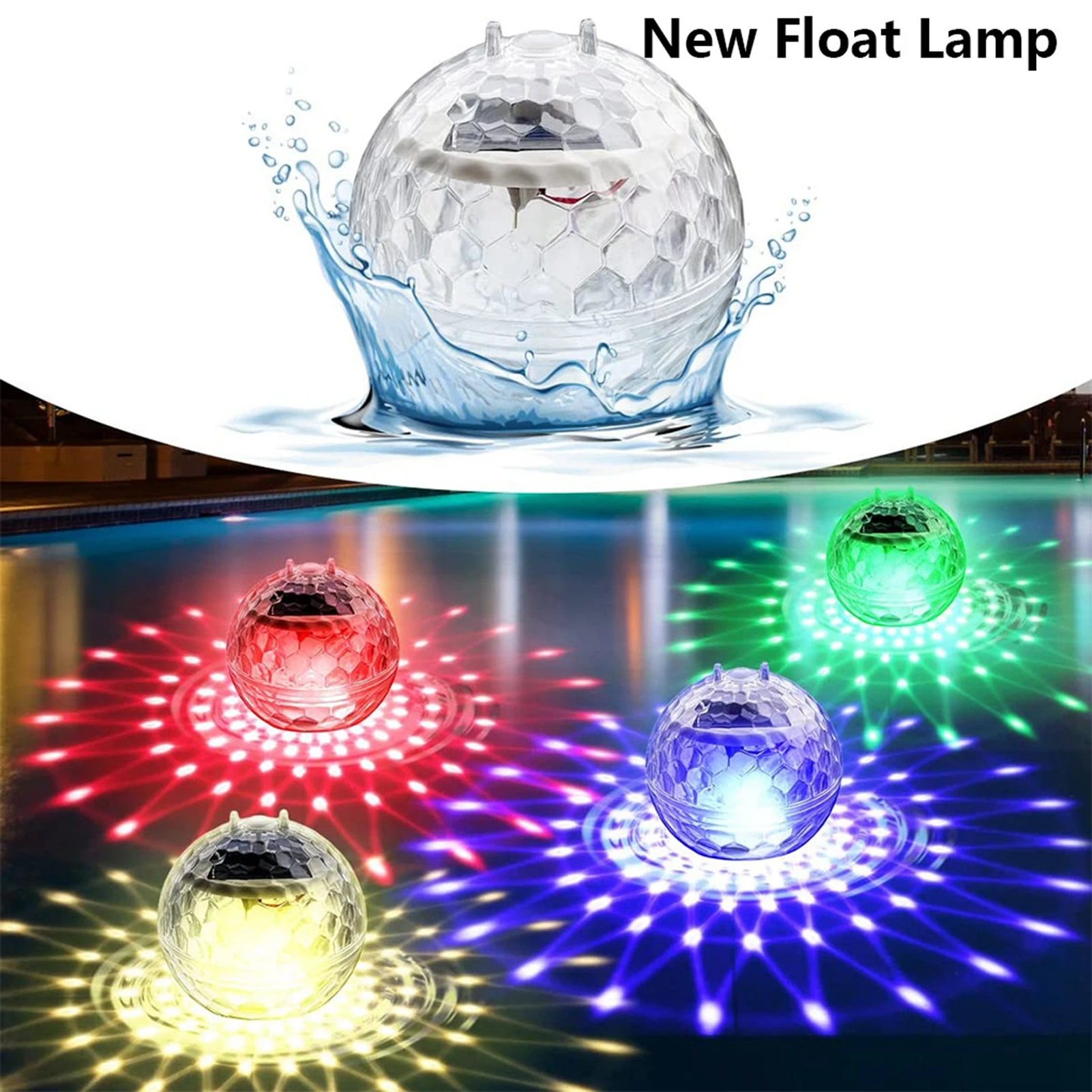 

Solar Water Swimming Pool Light Floating Sensor Control Light for Pond Lake Swimming Pool Fish Tank