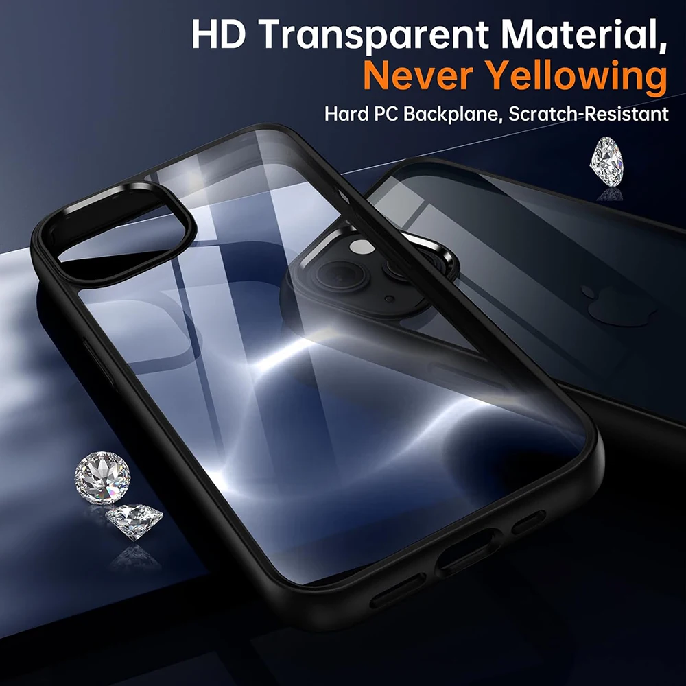 Shockproof Silicone Lanyard Phone Case with Transparent Protection Back Cover