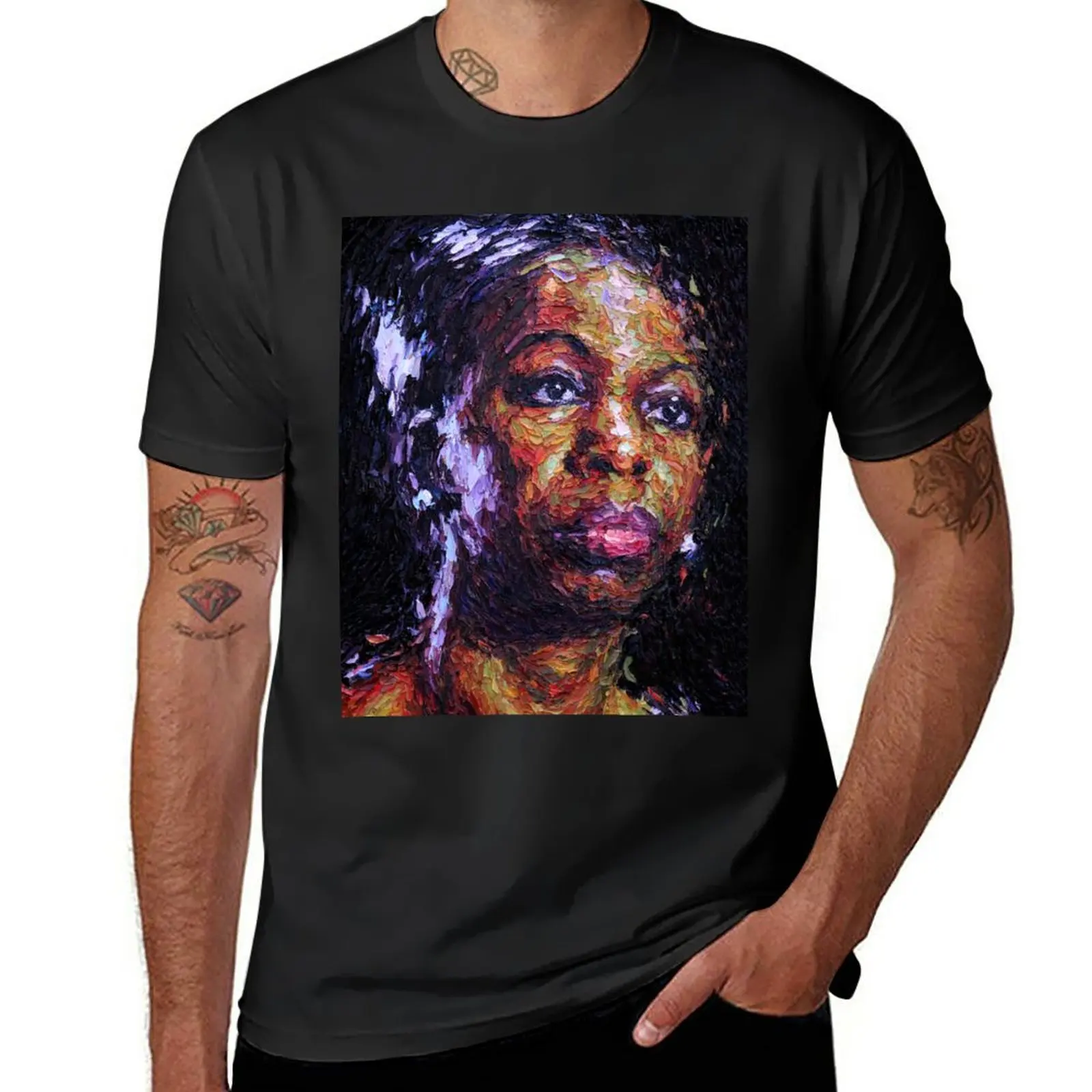 

New Black is the colour of my true love's hair - Nina Simone T-Shirt quick drying shirt black t shirt tees mens tall t shirts