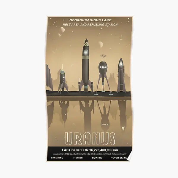 

Uranus Travel Poster Funny Picture Decor Mural Wall Home Vintage Room Decoration Modern Art Print Painting No Frame