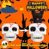 Squishy Halloween Skull Stress Balls Skeleton Squeeze Horror Toy with Relieves Stress Skull Fidget Toy for Chirdren and Adult 4