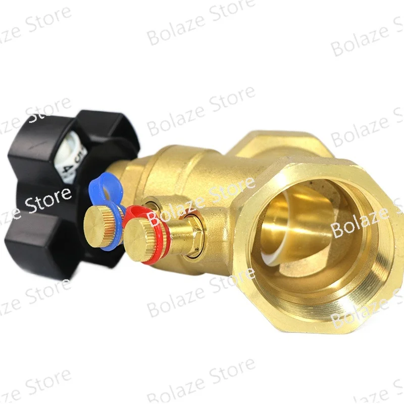 1pc Static Balancing Valve for Maintain Water Balance Female Threaded Static Balance Valve Threaded Double Regulating