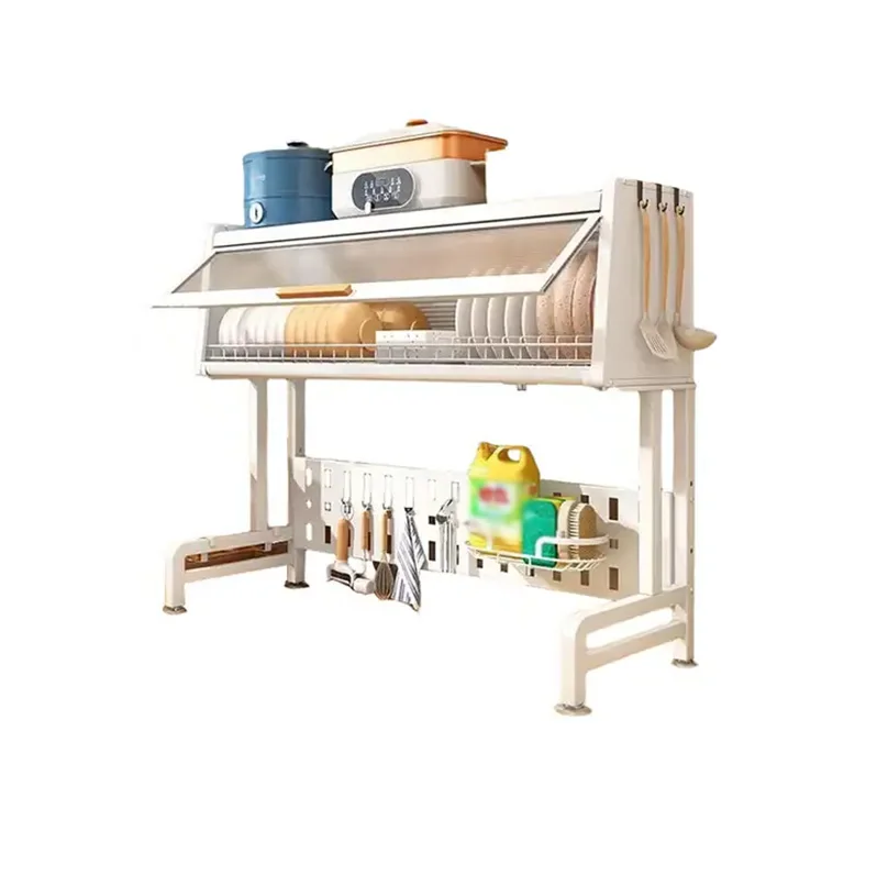 

Белая Регулируемая сушилка для посуды над раковиной держатели для столовых приборов большая сушилка для посуды для кухни органайзер для хранения