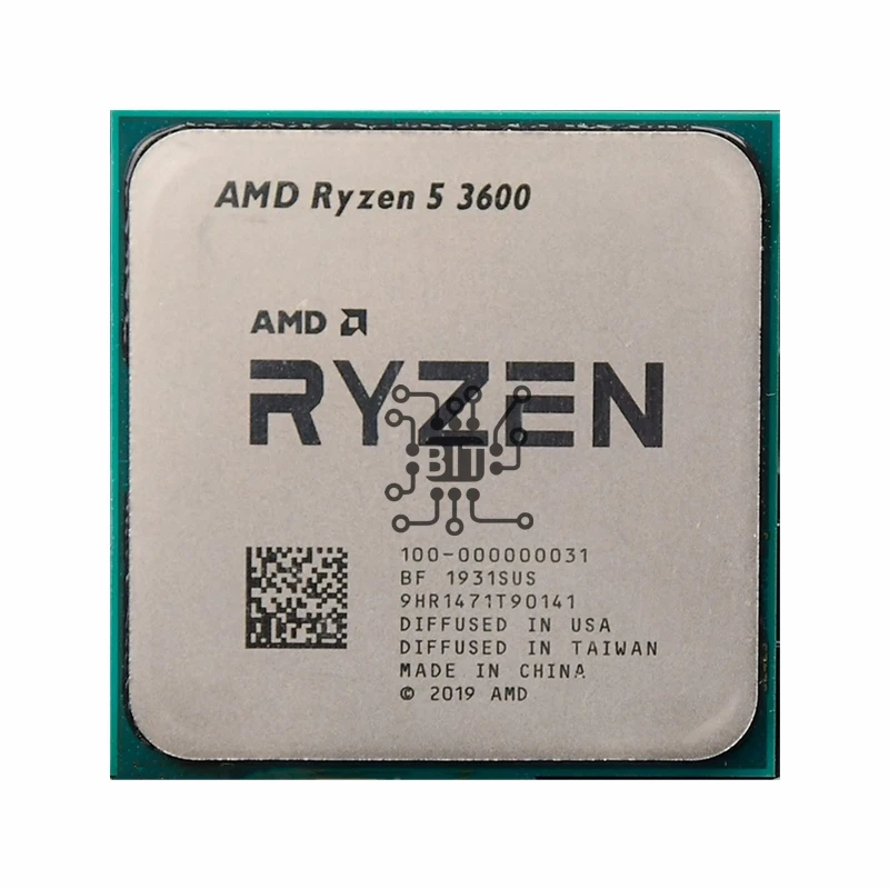 Amd Ryzen 5 3600 R5 3600 3.6 Ghz Processore Cpu A Sei Core A Dodici Thread 7Nm 65W L3 = 32M 100-000000031 Socket Am4
