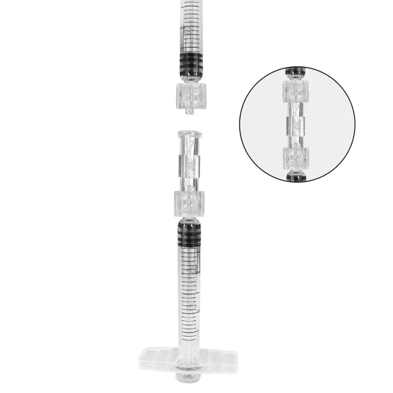 Hot Crystal 5p in multi accessory Transparent Luer Syringe Connector tatoo