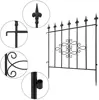 GARDEN & HOME Decorative Garden Fence  Outdoor Coated Rustproof Metal Panel Iron Folding Edge Wire Border Fence 3