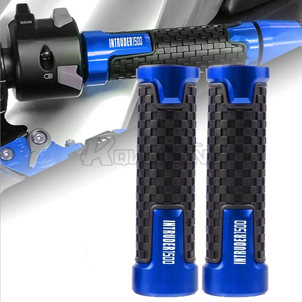 22mm7/8'' Motorcycle CNC Handle Bar Grip Handlebar Hand Grips For SUZUKI INTRUDER 1500 1998-2004 2003 2002 2001 2000 1999 1998 |