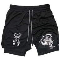 Men Performance Shorts Anime Demon Slayer Gym Shorts Summer Sports Fitness Workout Jogging Running  Print Short Pants RL00188 1