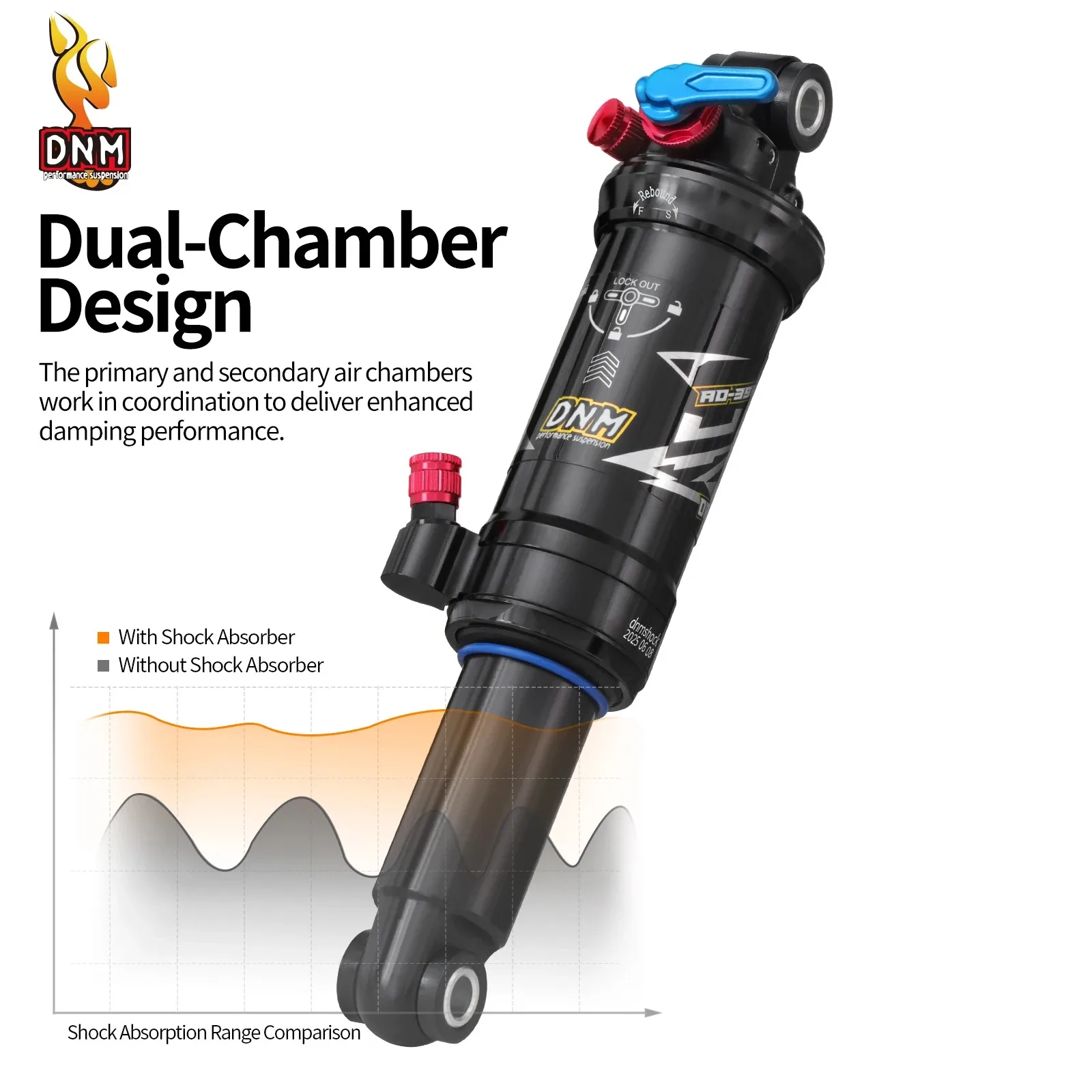 DNM AOY 165MM 190mm 200MM adjustable rear shock absorber Manual