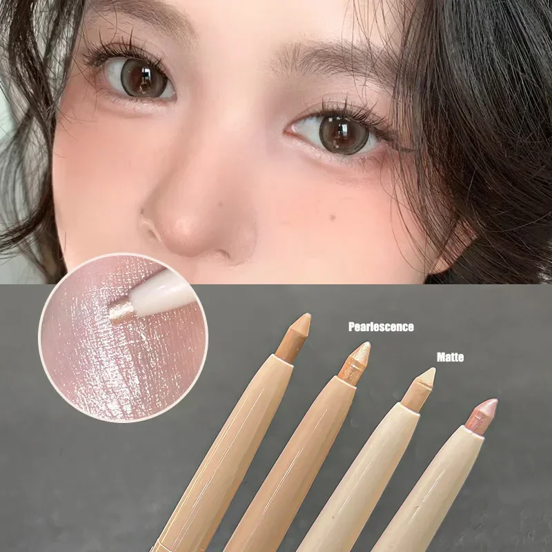 Eyeshadow Eyeliner Matte Brightening Lying silkworm Shadow Pen Dual-use Eyeliner Gel Pen Beige Skin Tone Concealer Smooth Contour