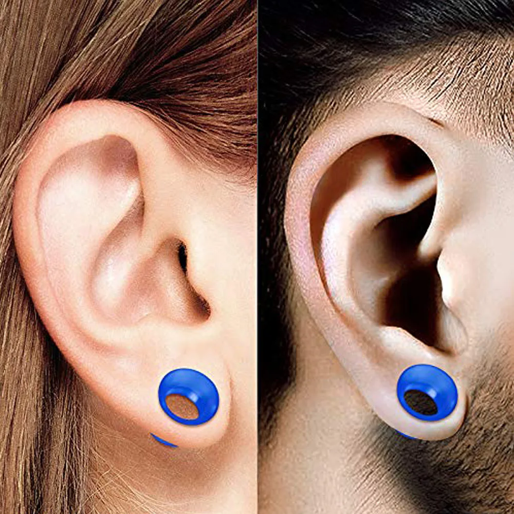 2 Stück Tropfsilikon-Ohr stöpsel und Tunnel fleisch 4-30mm doppelt ausgestellte Ohr trage Expander Ohrring Piercing Ohr messer Set – Detail 13