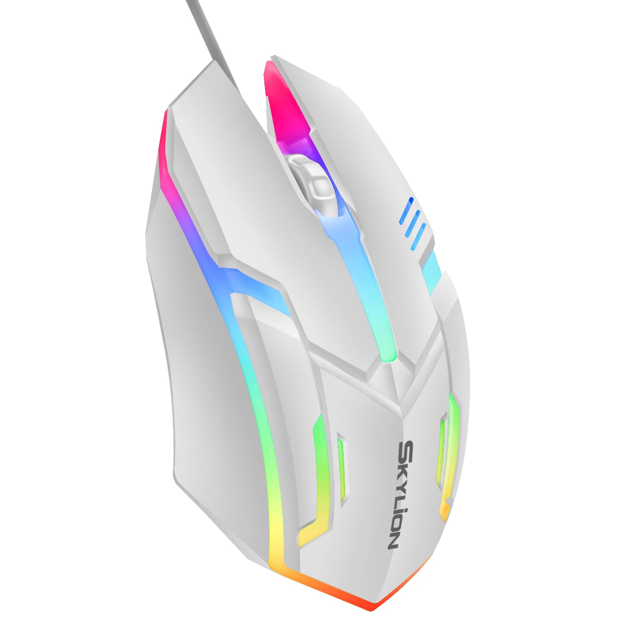 SKYLION F1 Wired 3 Keys Gaming Mouse Colorful Lighting Gaming and Office For Microsoft Windows and Apple IOS System