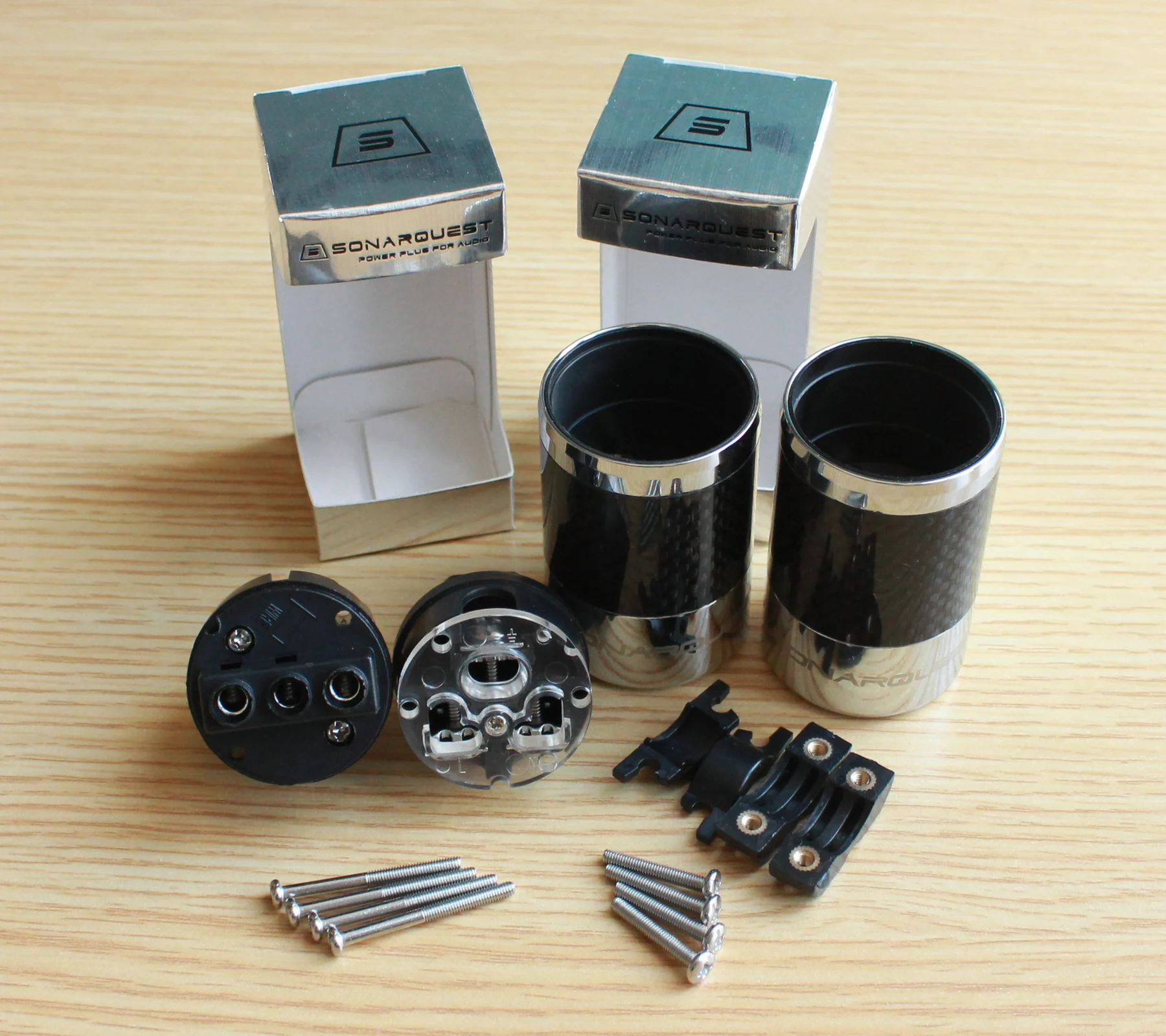 SONARQUEST SQ-E39(AG)D & SQ-C39(AG)D 카본 파이버 에디션 크라이오 AG 실버 도금 시리즈 하이엔드 EU 슈코 전원 플러그 커넥터