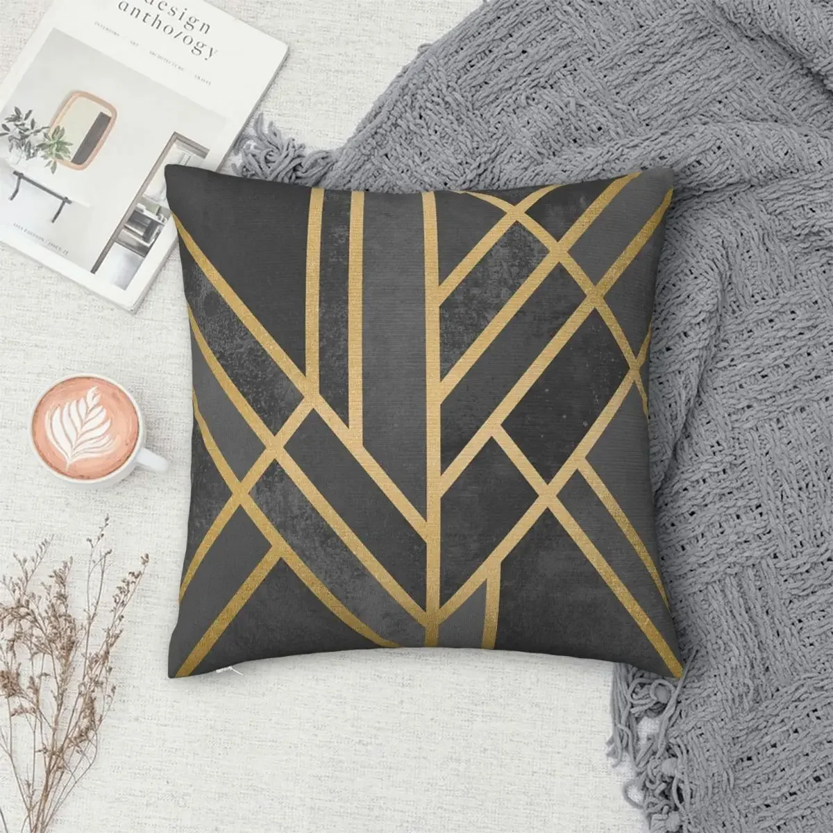 

Art Deco Geometry Pillowcase Polyester Pillows Cover Cushion Comfort Throw Pillow Sofa Decorative Cushions Used for Home Bedroom