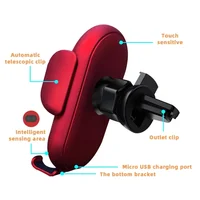 Fashion Qi Fast Wireless Charger Car Phone Holder Smart Infrared Sensor Air Vent Mount Automatic Clamping Mobile Phone Stand S11 - Image 5