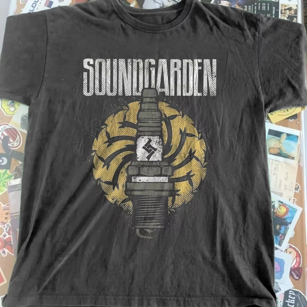 Soundgarden Vintage-Stil, klassisches Band-T-Shirt im Y2K-Retro-Trend, Baumwoll-Grafik-T-Shirt für Herren und Damen, Sommer-Streetwear