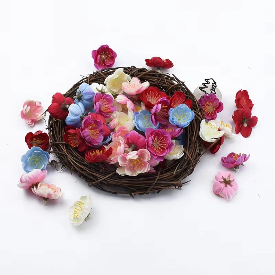 20/40 Stück 3 cm Kirschblüten Home Raumdekoration Zubehör Box Künstliche Blumen Brautaccessoires Ausverkaufsgeschenk Günstig