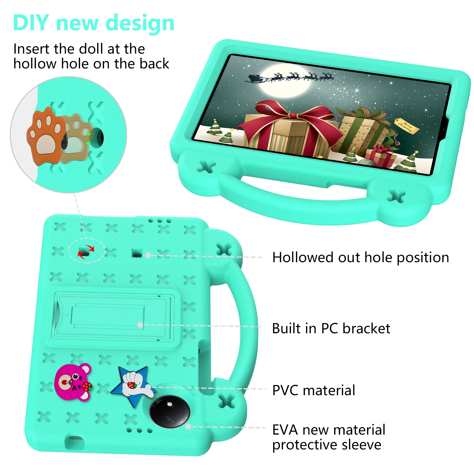 Tablet Case Kids Handle Case for Xiaomi Redmi Pad SE 8.7 inch