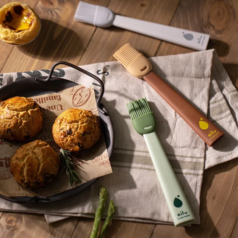 Food Grade Oil Brush Silicone Brush Multifunctional Household Kitchen Pancake Barbecue Not Shed Hair Baking