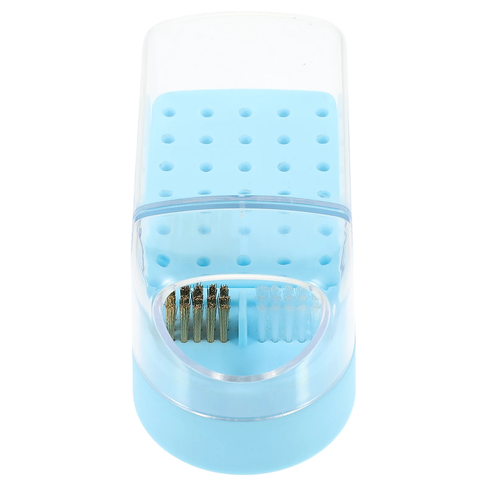 

Nail Drill Bits Storage Box Transparent Storage Holder Nail Grinding Head Box