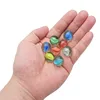 100Pcs 14MM Cats Eyes Glass Shooter & Marbles Colorful Patterned Glass Beads Clear Marble Balls Kids Playthings 4