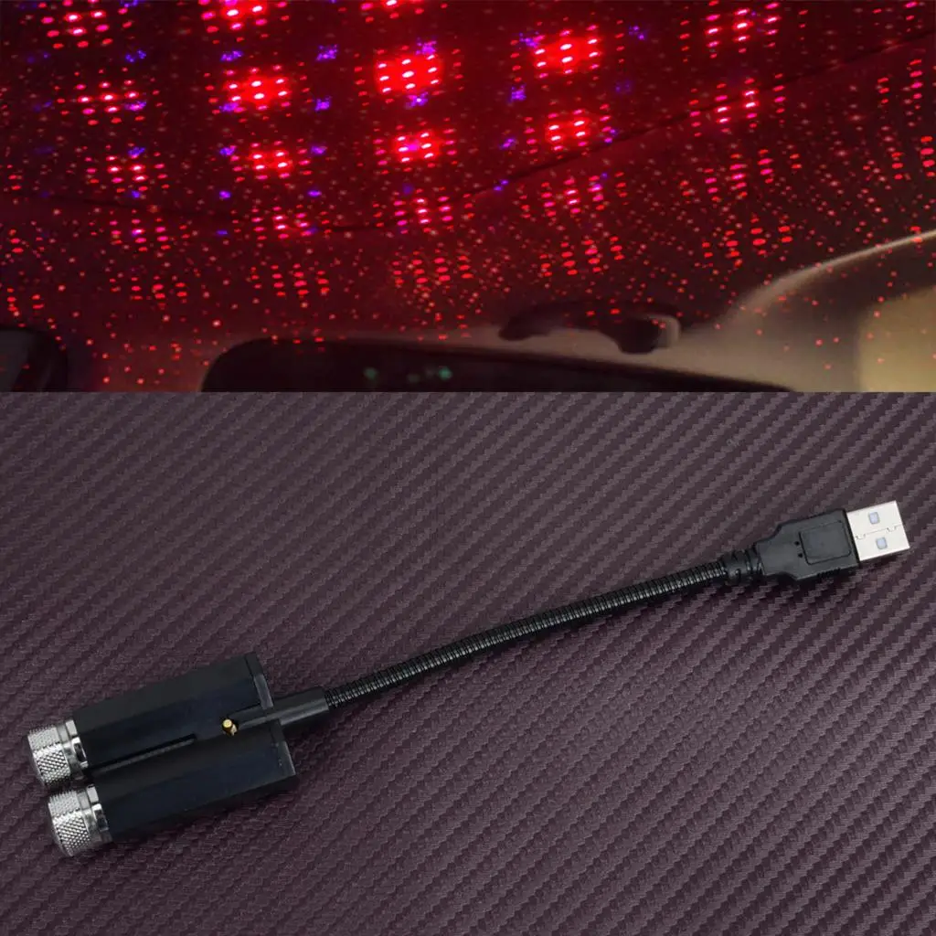 Led Usb Car Interior Roof Night Projector Atmosphere Star Sky Star Light Lamp Automobili Universali Di Alta Qualità Nuovo