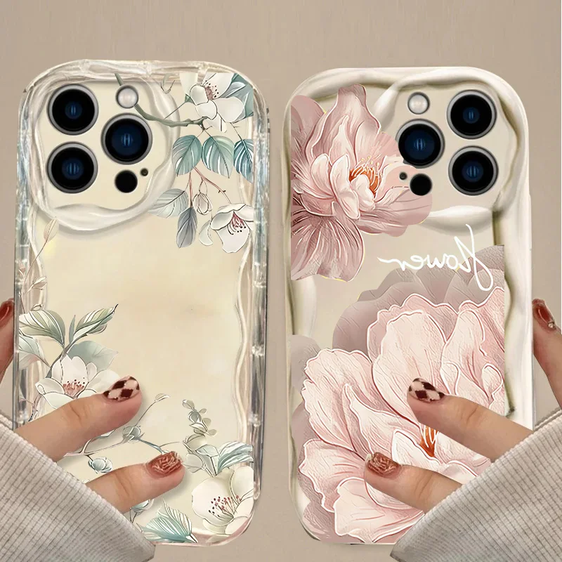 Jasmine Peony Flowers Decorative Phone Case