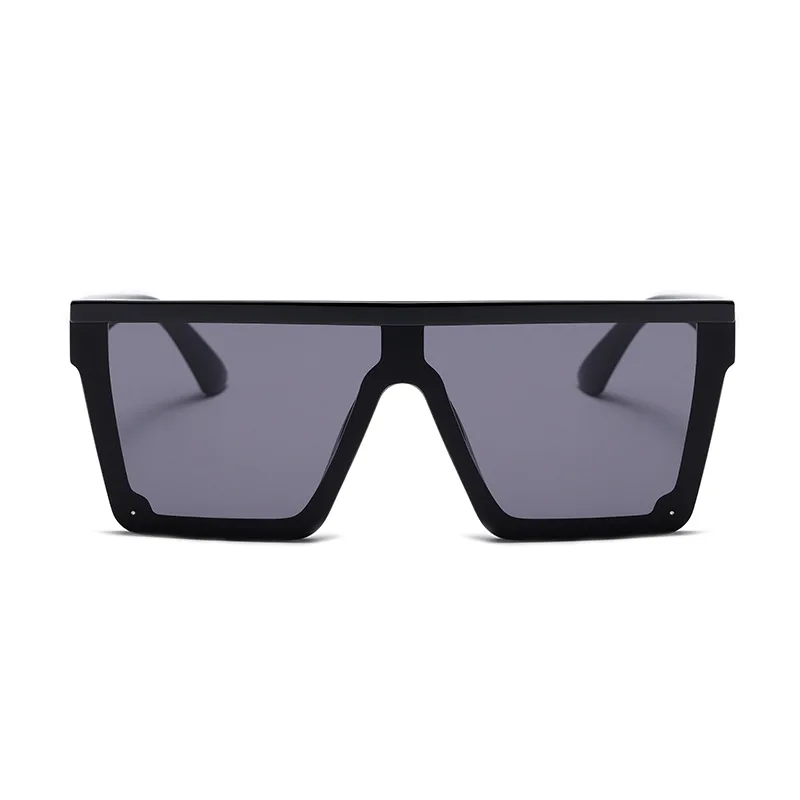 

Trendy big frame one-piece sunglasses new women's street photo driving sunglasses retro