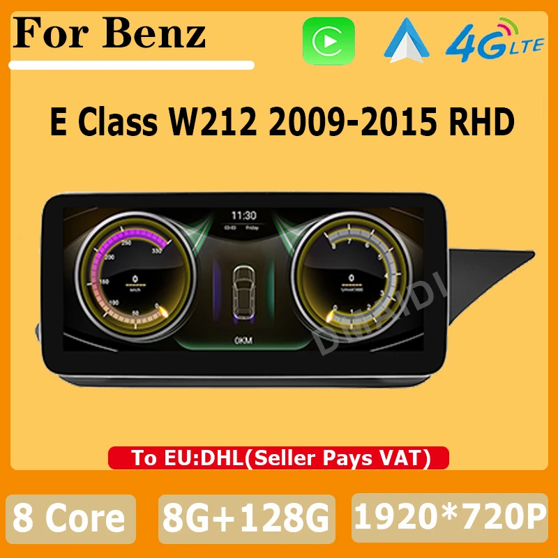 

Car Multimedia Player For Mercedes Benz E Class W212 2009-2015 RHD 12.5" 8Core Andriod13 Auto Radio GPS Stereo Video CarPlay 4G