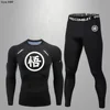 Compression Training Set Running Fast Drying Compression Clothes Autumn Sports T-shirts Fitness Badminton Training Clothes 1